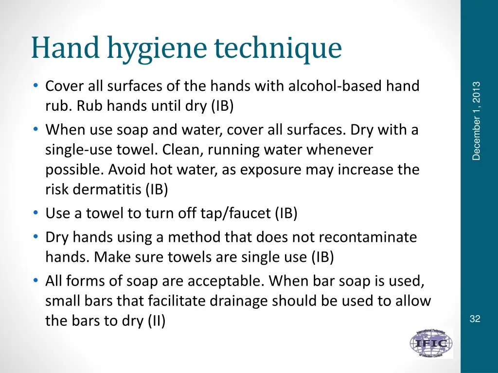 hand hygiene technique