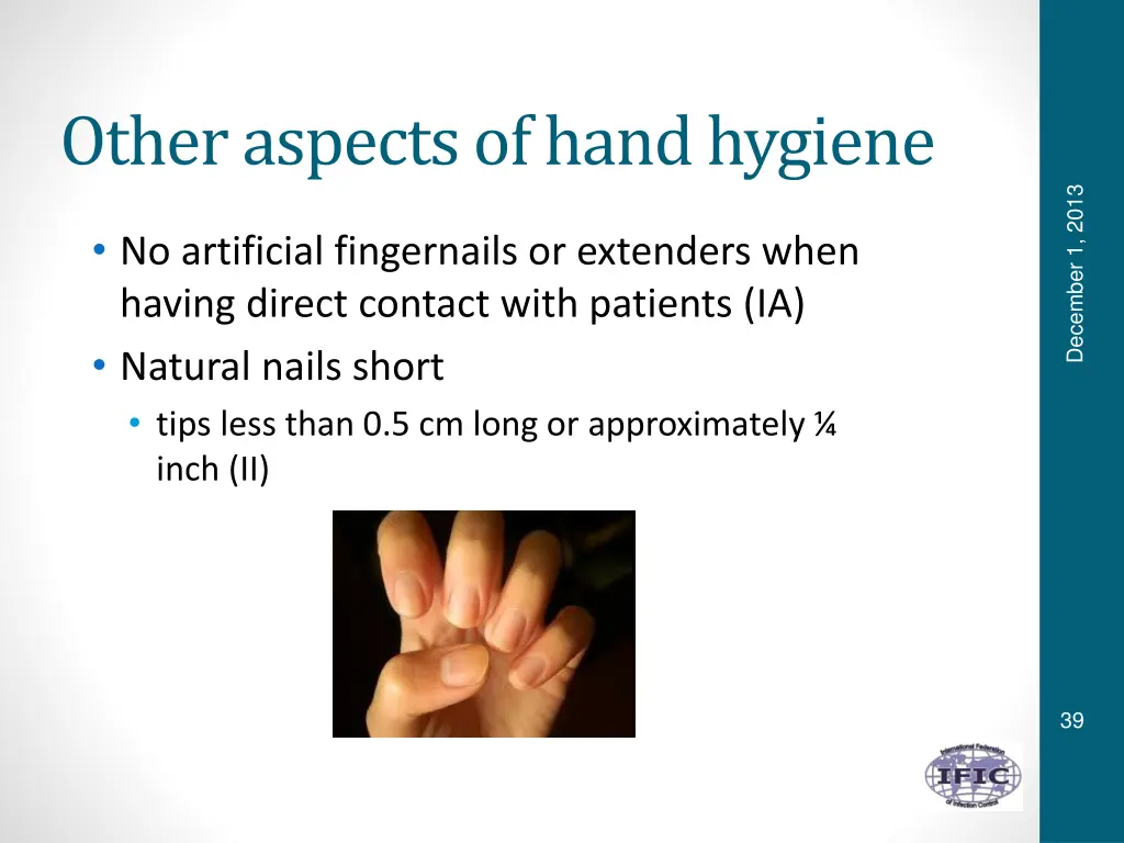 other aspects of hand hygiene