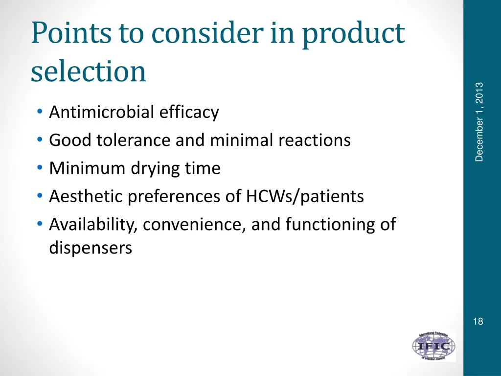 points to consider in product selection