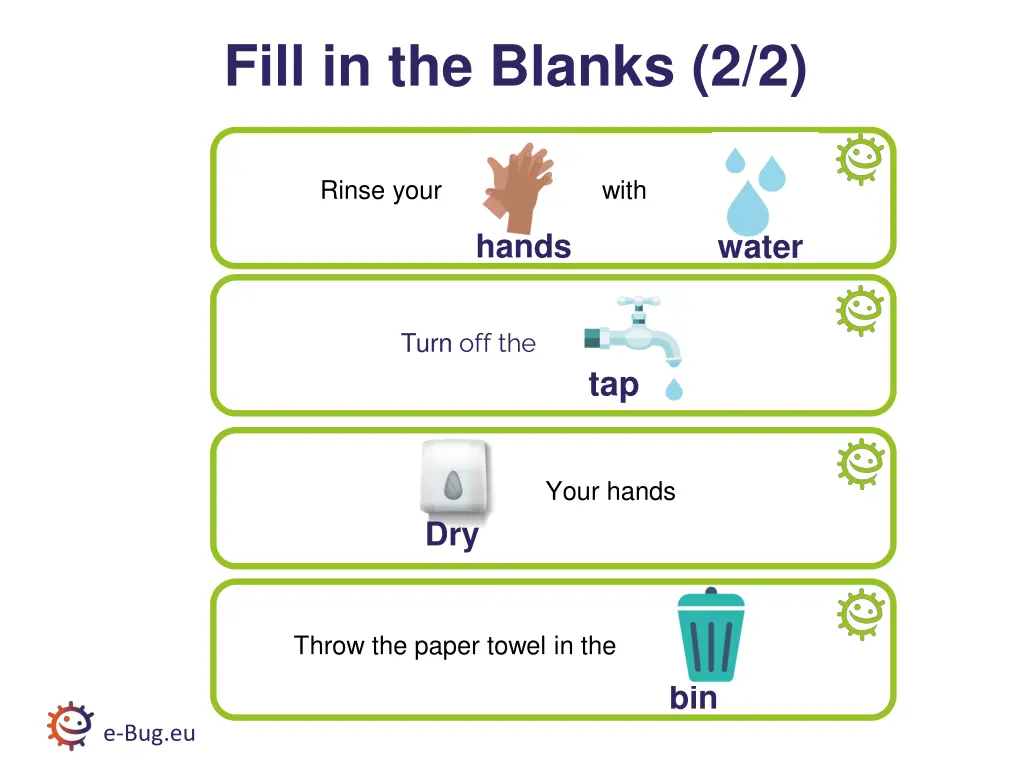 fill in the blanks 2 2