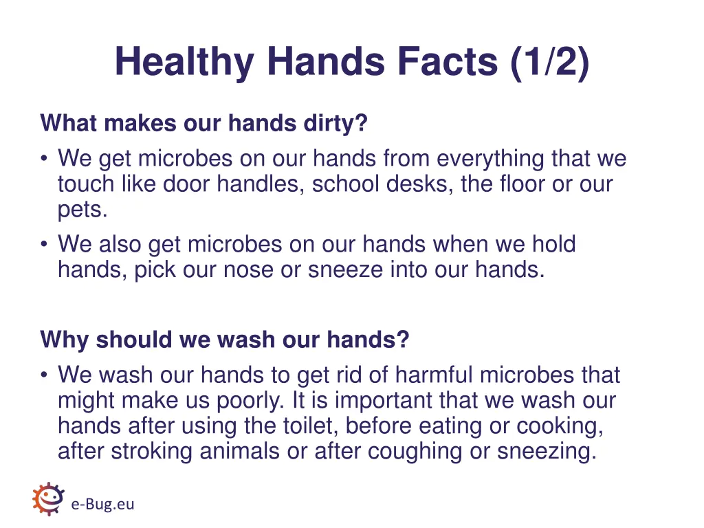 healthy hands facts 1 2