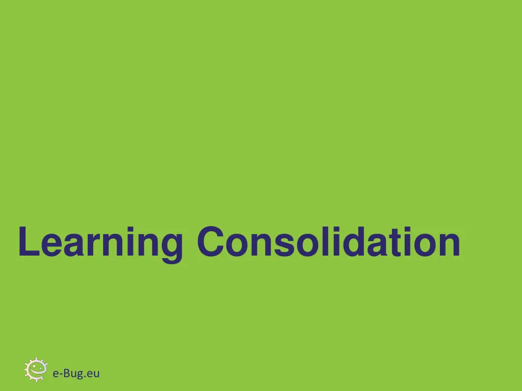 learning consolidation