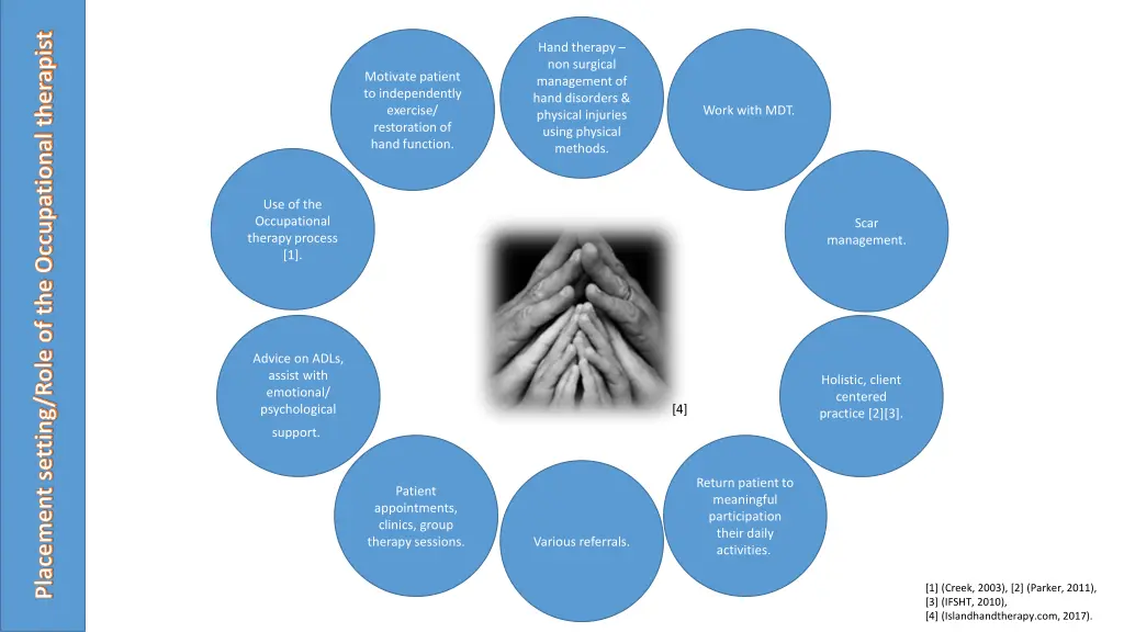 placement setting role of the occupational