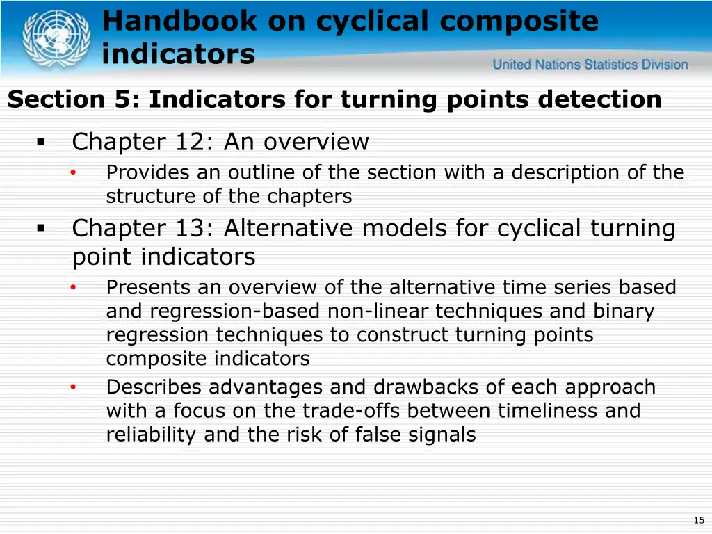 handbook on cyclical composite indicators 1