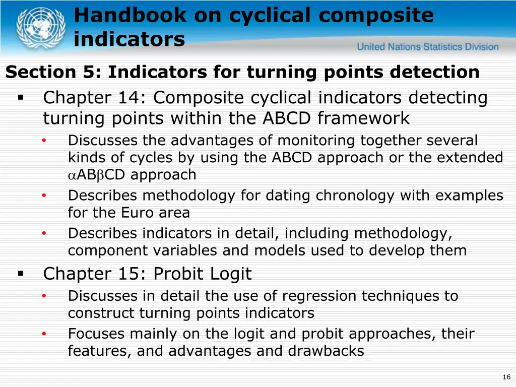 handbook on cyclical composite indicators 2