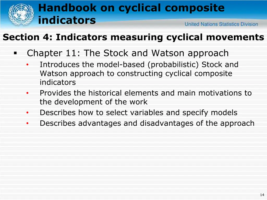 handbook on cyclical composite indicators