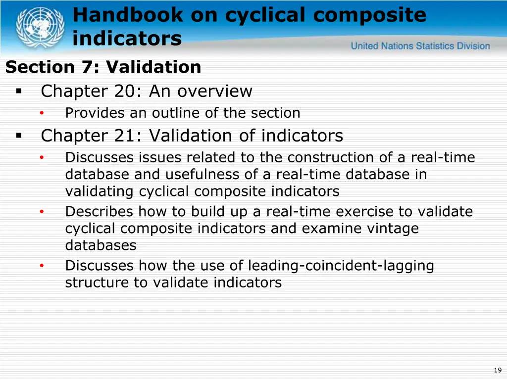 handbook on cyclical composite indicators section 1