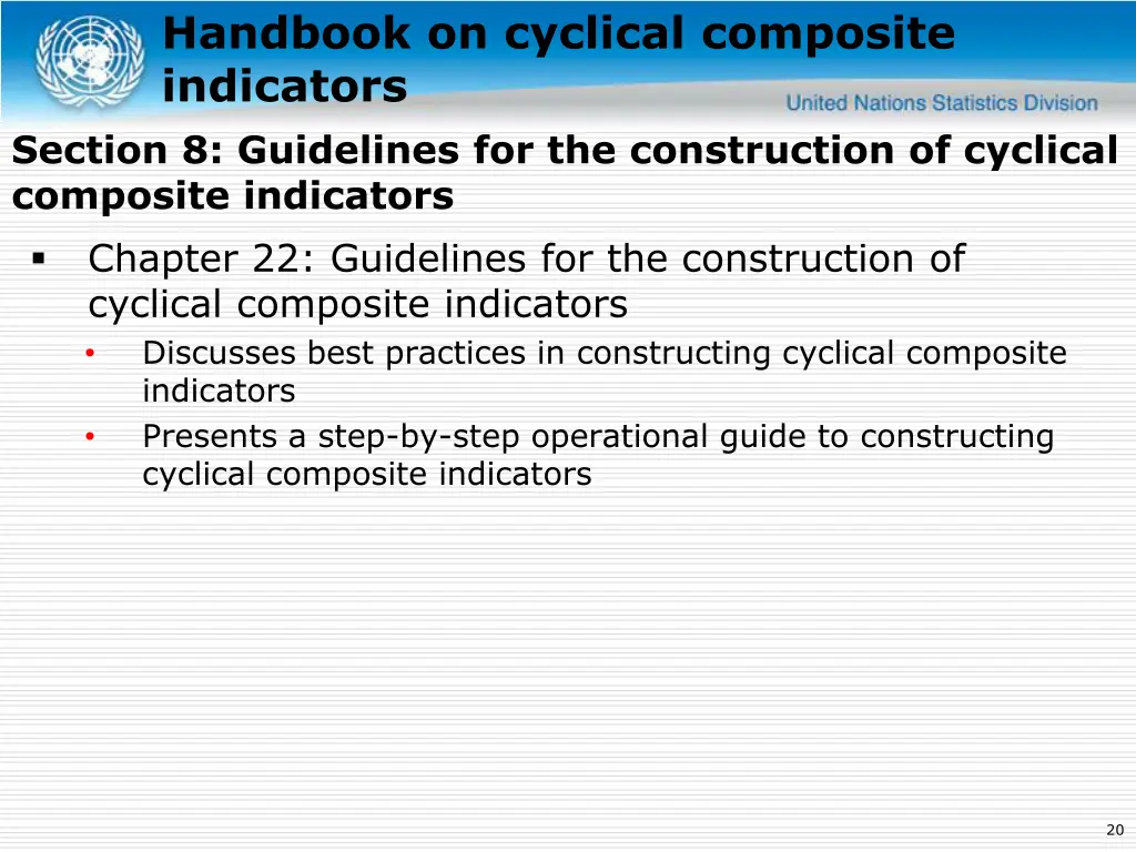 handbook on cyclical composite indicators section 2