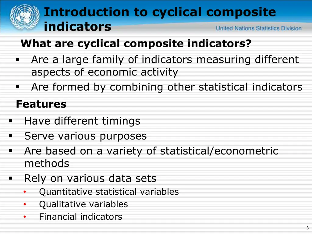 introduction to cyclical composite indicators