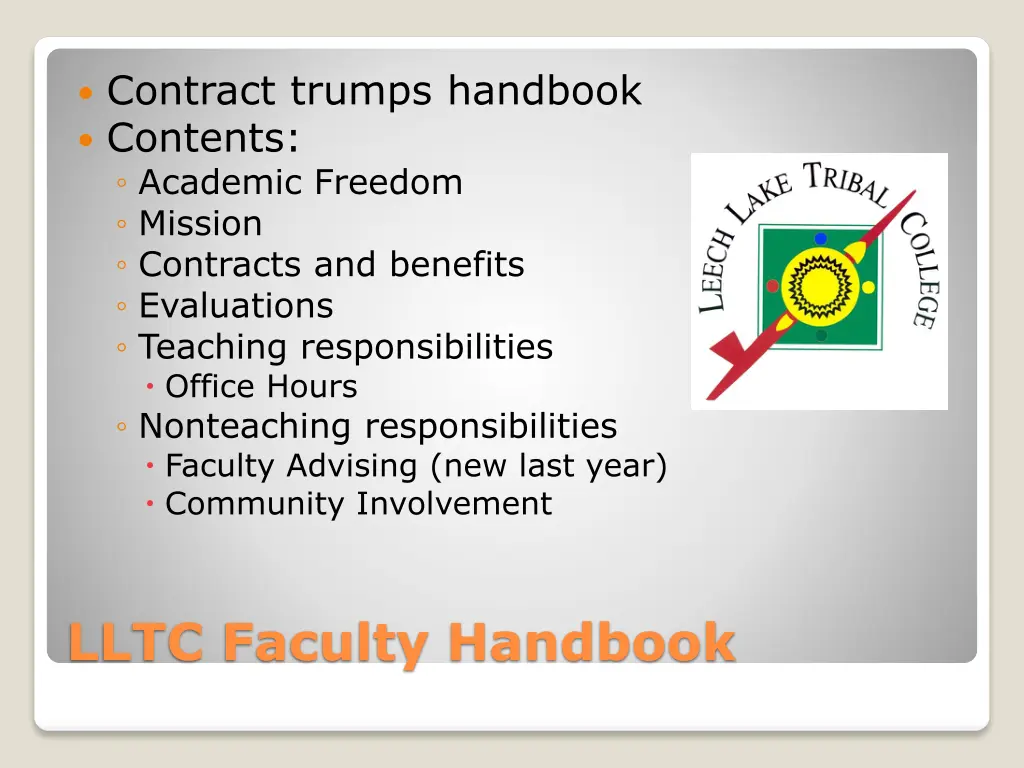 contract trumps handbook contents academic