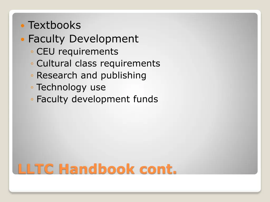 textbooks faculty development ceu requirements