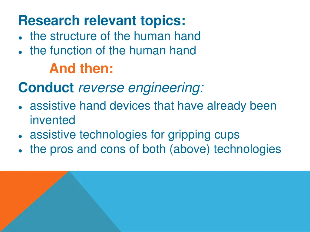 research relevant topics the structure