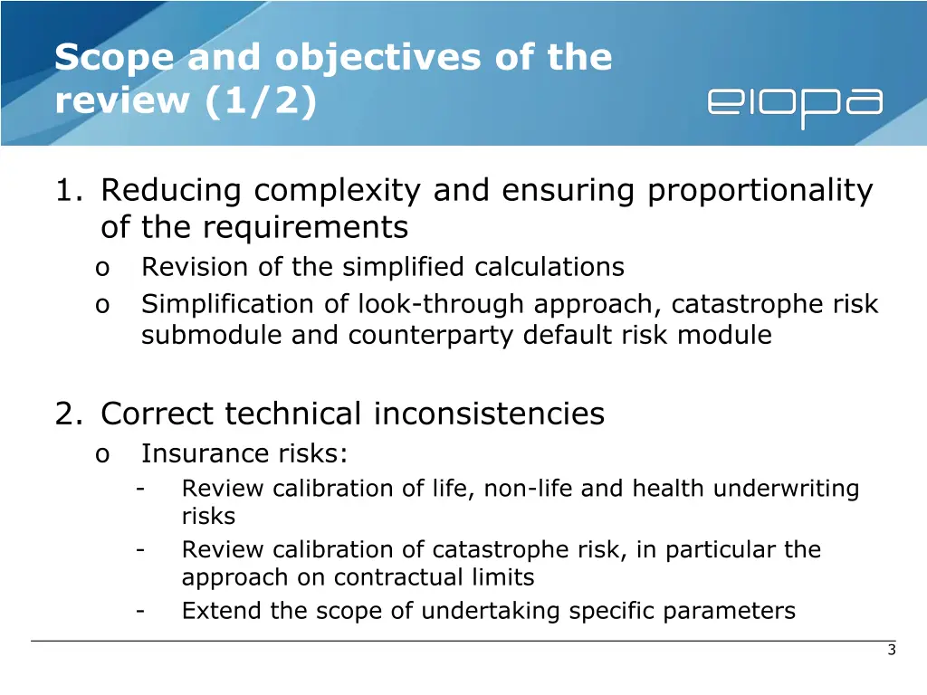 scope and objectives of the review 1 2