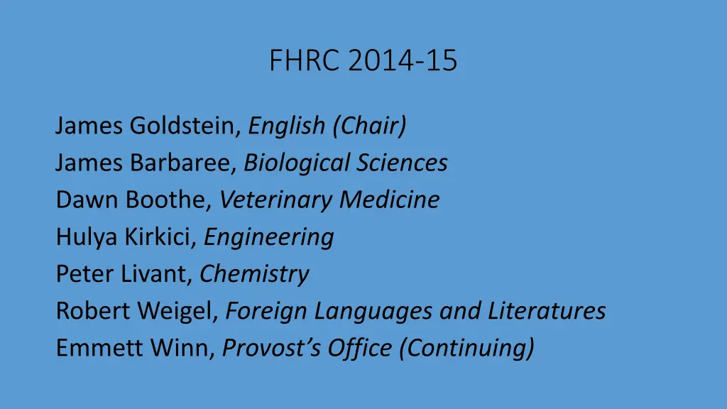 fhrc 2014 15