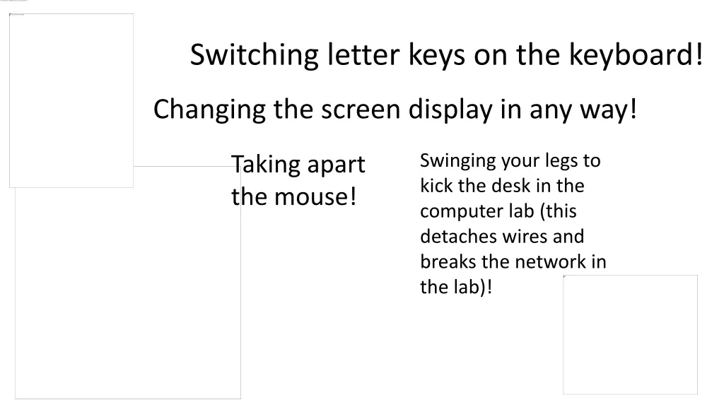 switching letter keys on the keyboard