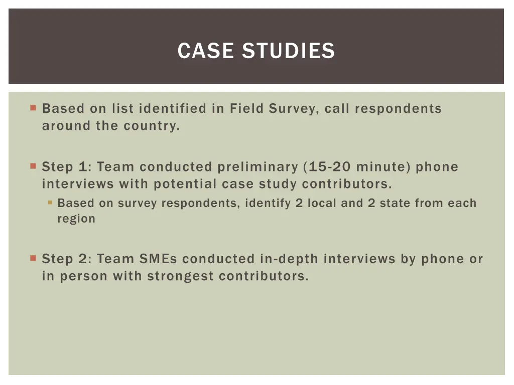 case studies