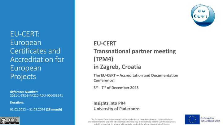 eu cert european certificates and accreditation