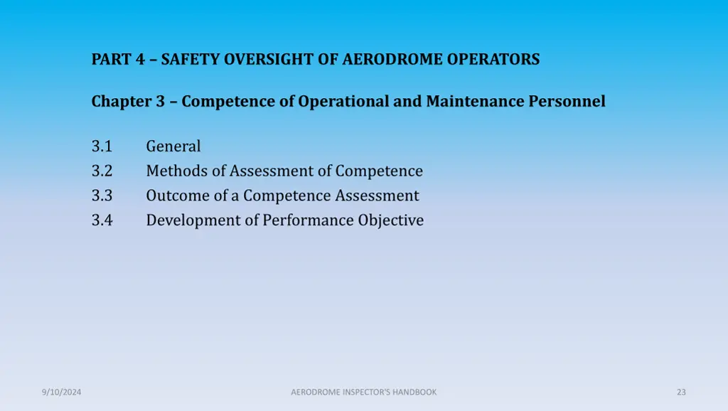 part 4 safety oversight of aerodrome operators 3