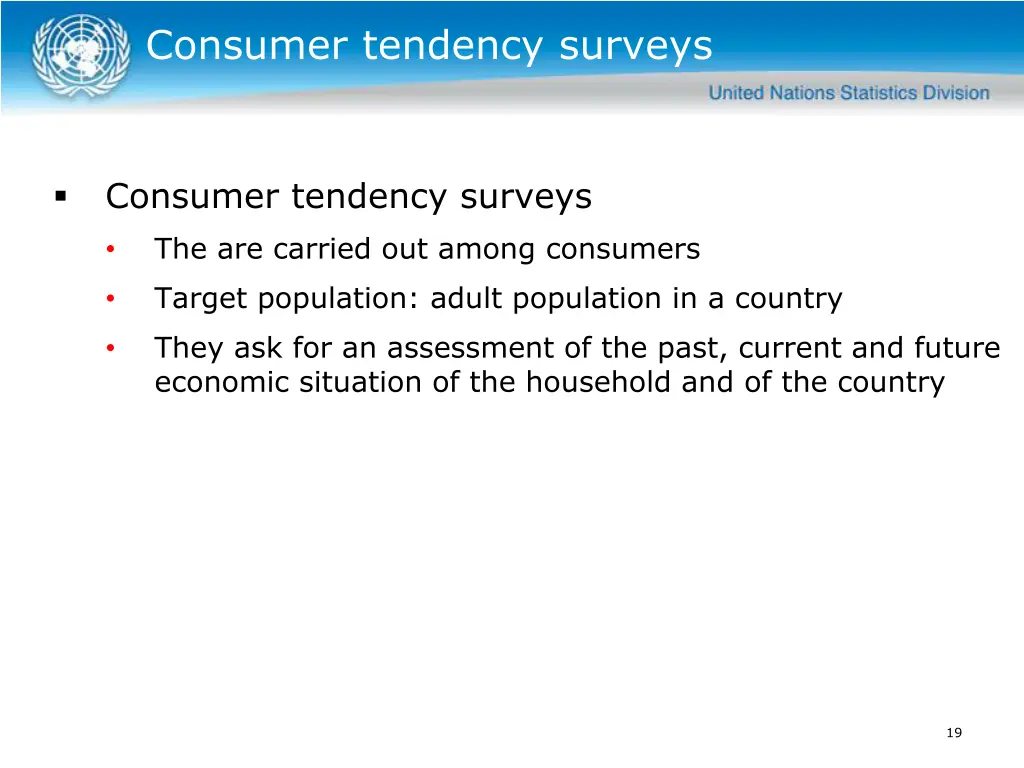 consumer tendency surveys