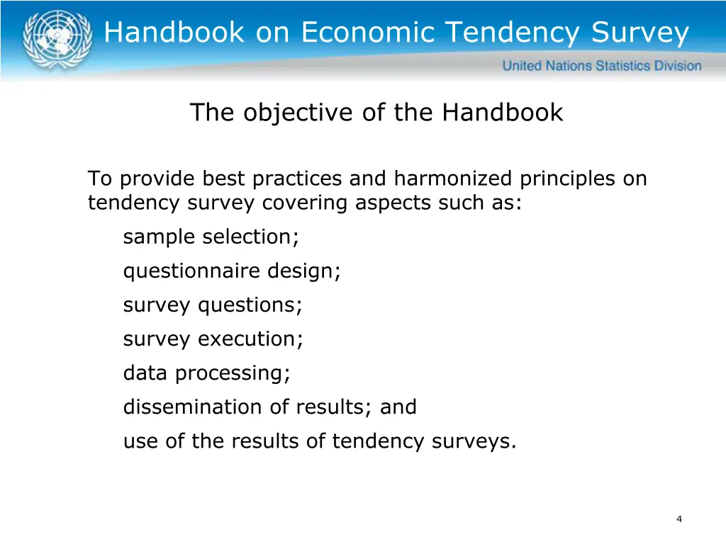 handbook on economic tendency survey 1