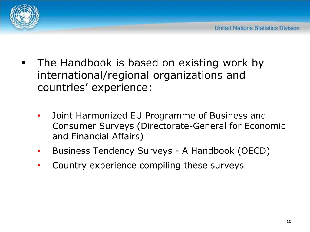 the handbook is based on existing work