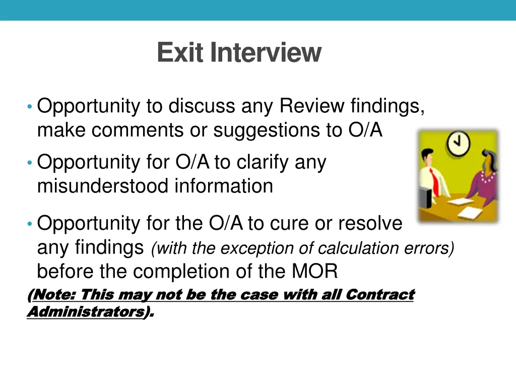 exit interview