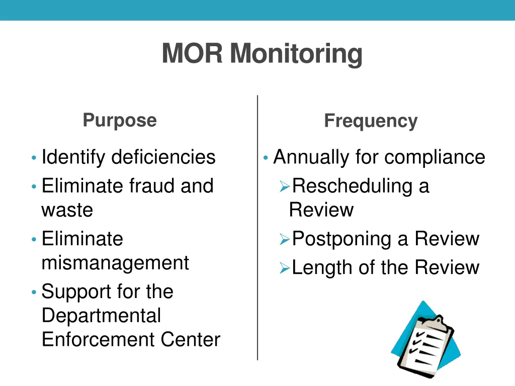 mor monitoring