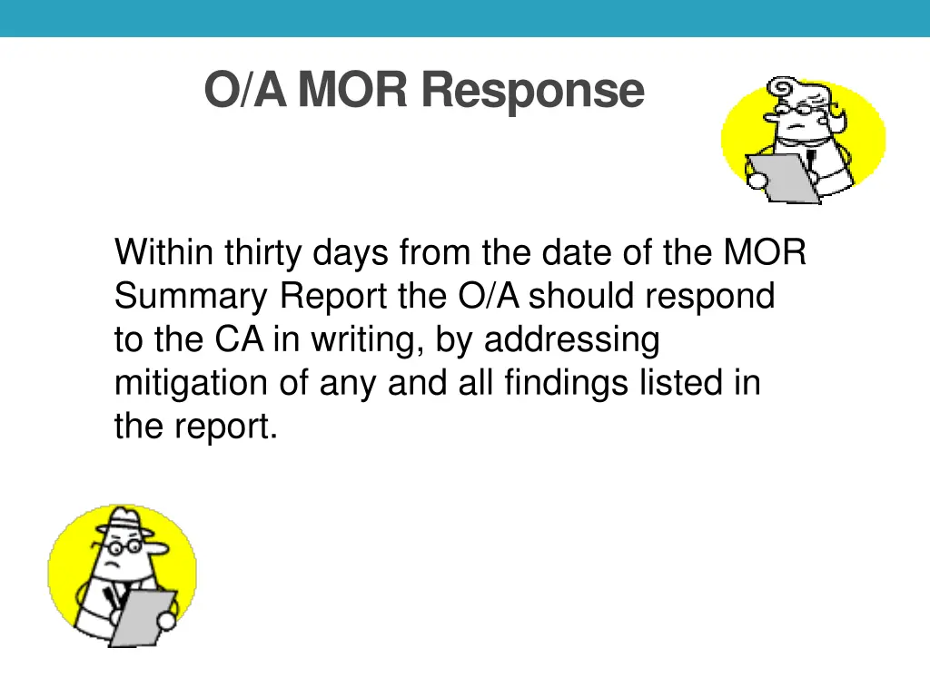 o a mor response