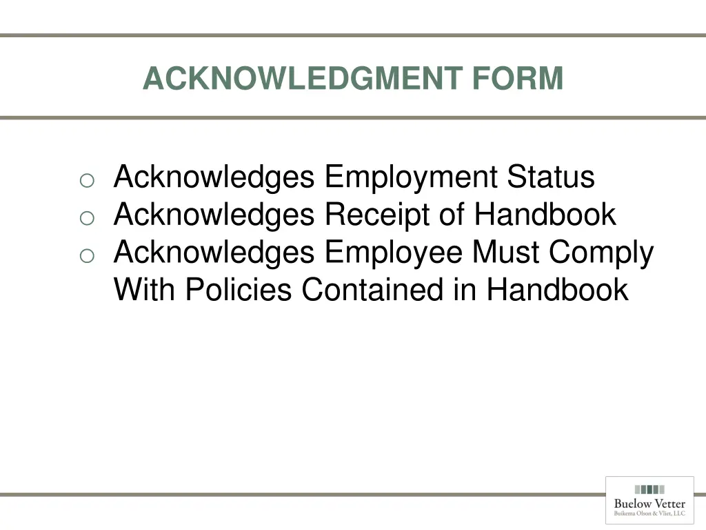 acknowledgment form