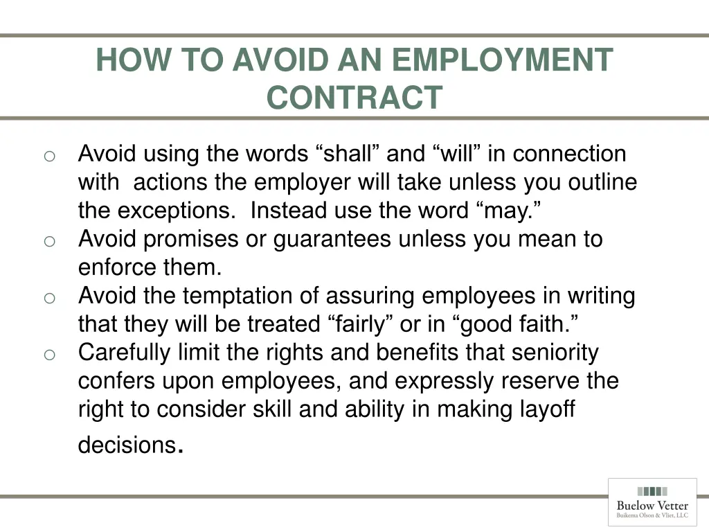 how to avoid an employment contract 3