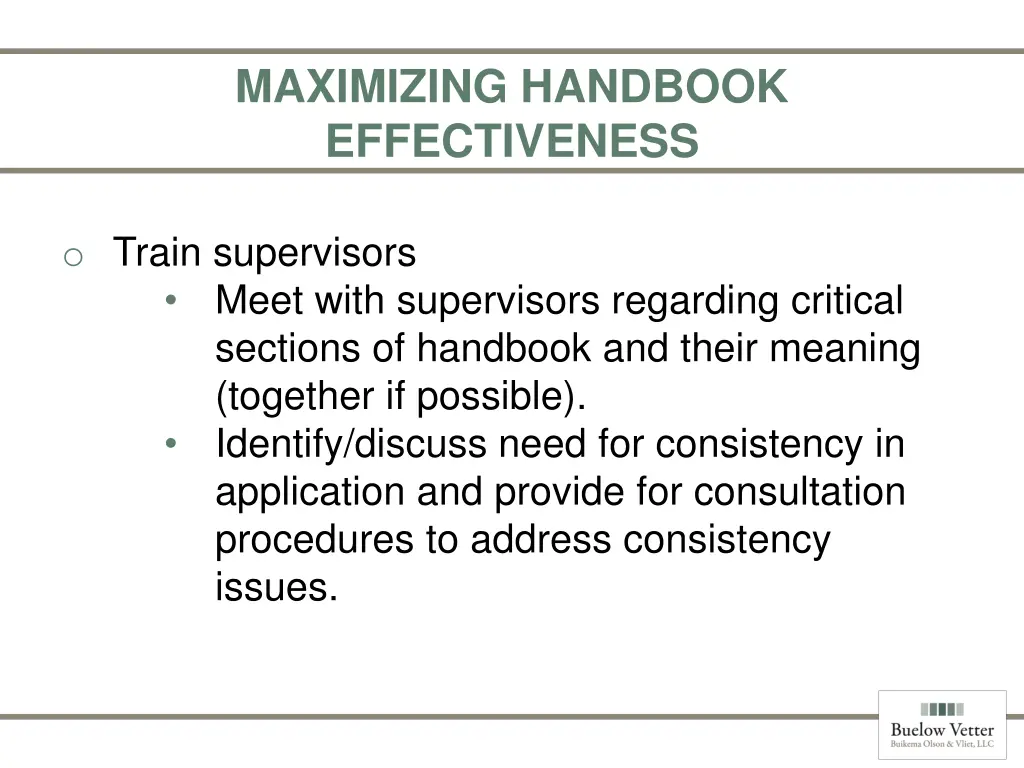 maximizing handbook effectiveness 2