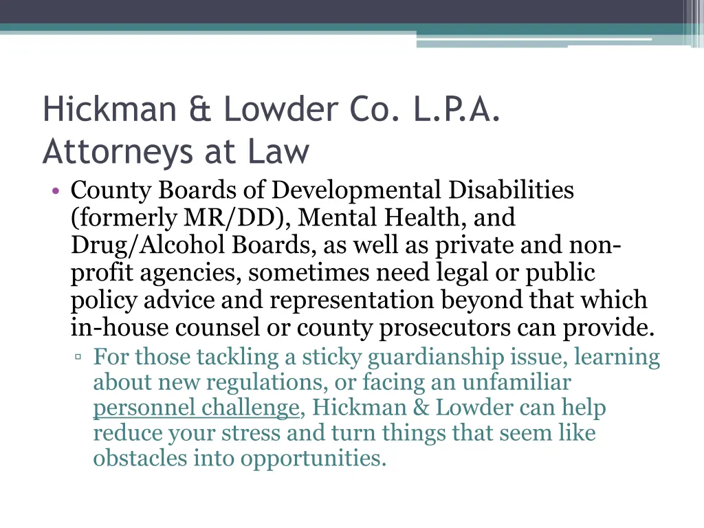 hickman lowder co l p a attorneys at law county