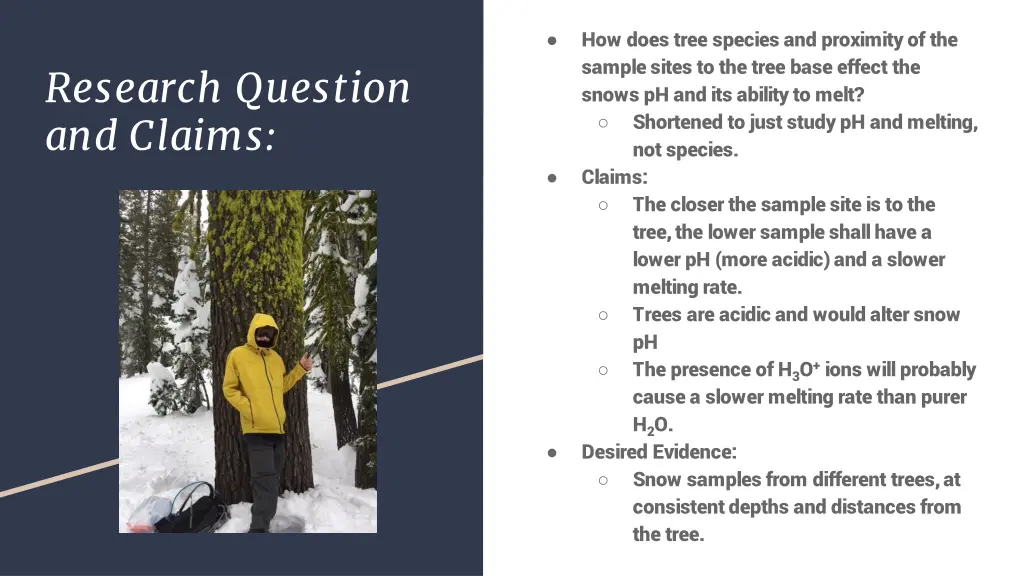 how does tree species and proximity of the sample