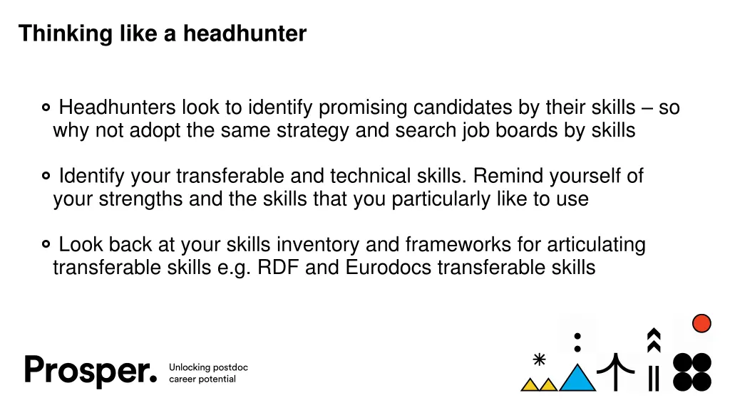 thinking like a headhunter