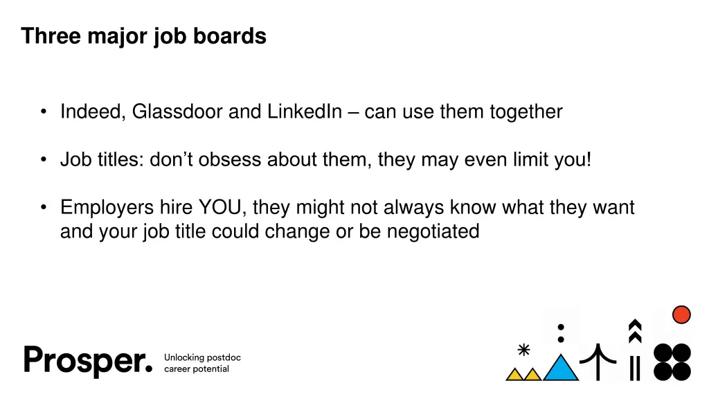 three major job boards