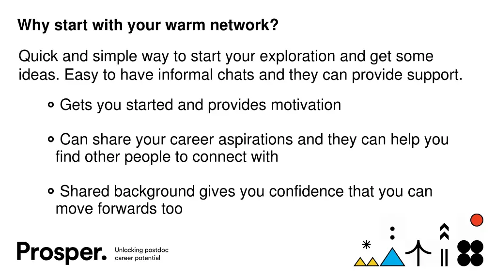 why start with your warm network