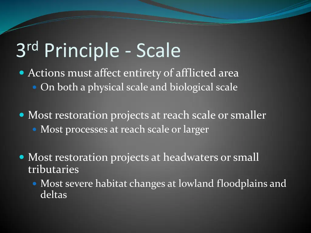 3 rd principle scale actions must affect entirety