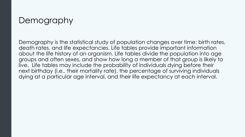 demography