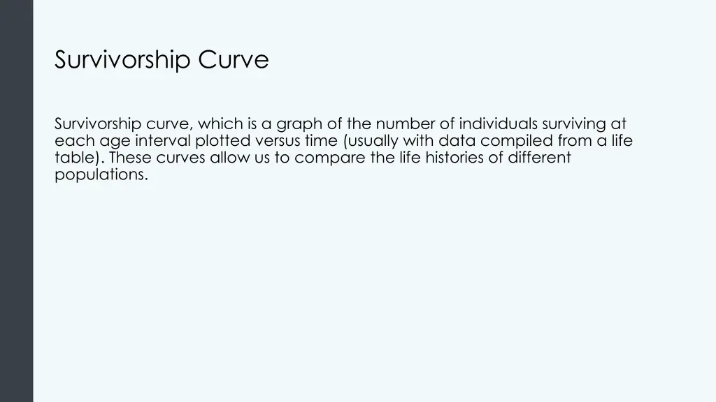 survivorship curve