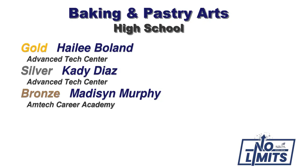 baking pastry arts high school gold hailee boland