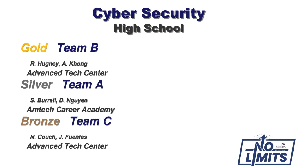 cyber security high school