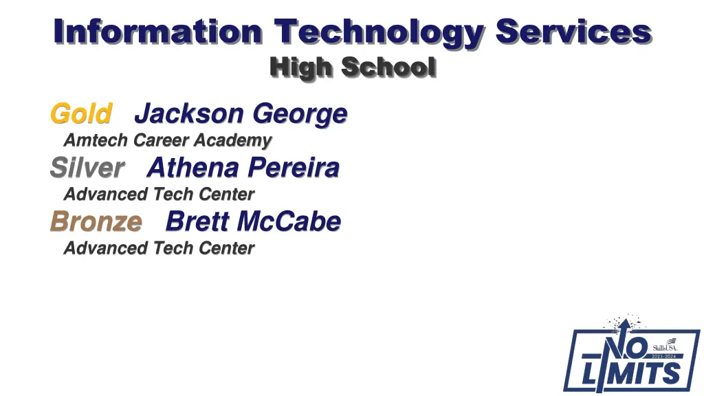 information technology services high school gold