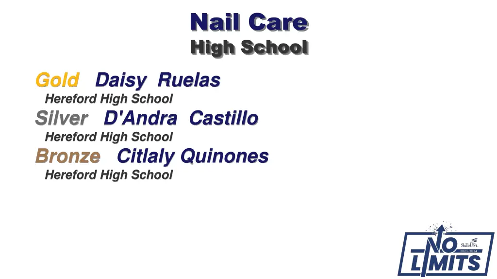 nail care high school