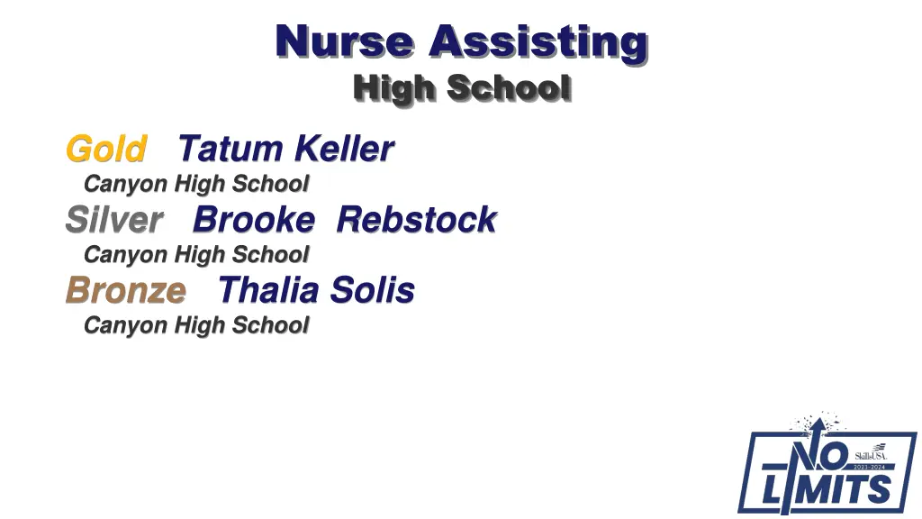 nurse assisting high school