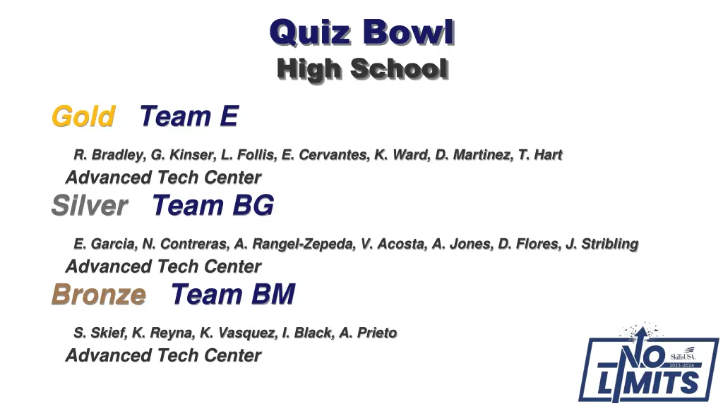 quiz bowl high school