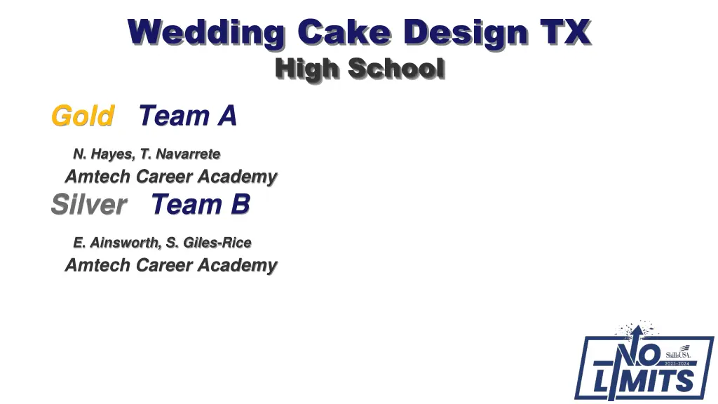 wedding cake design tx high school gold team a