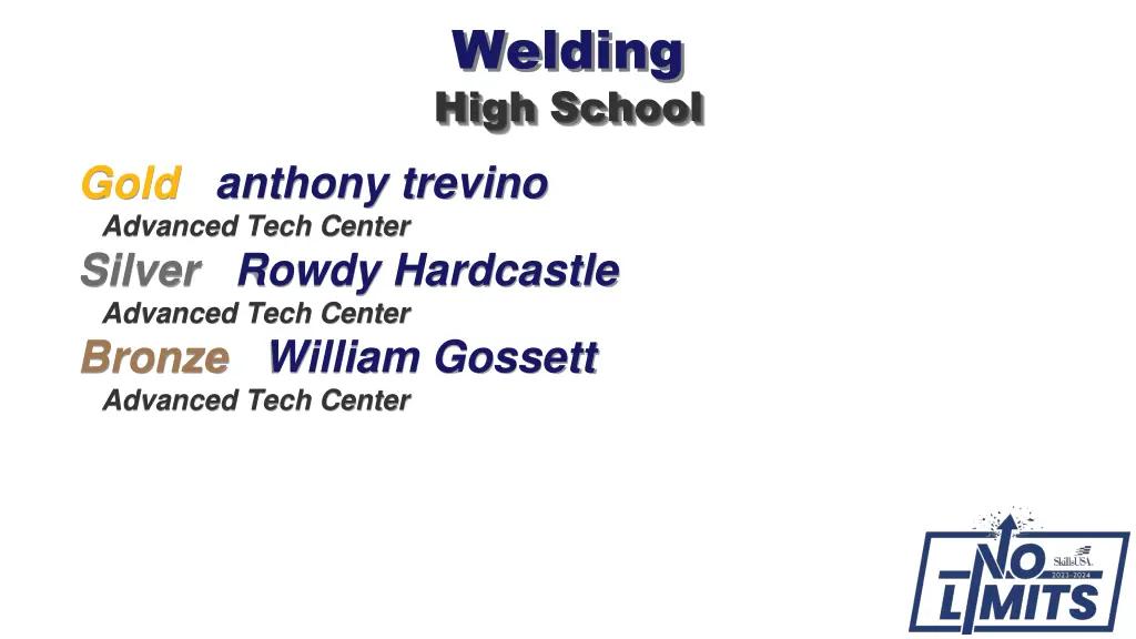 welding high school