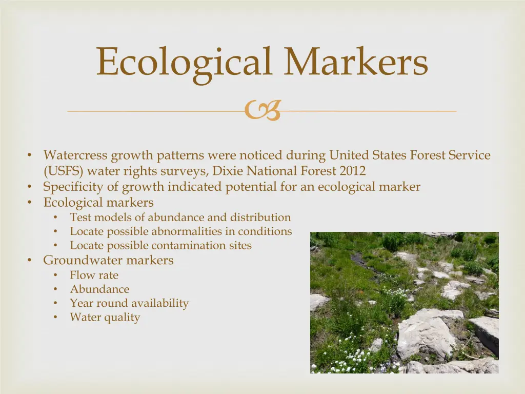 ecological markers