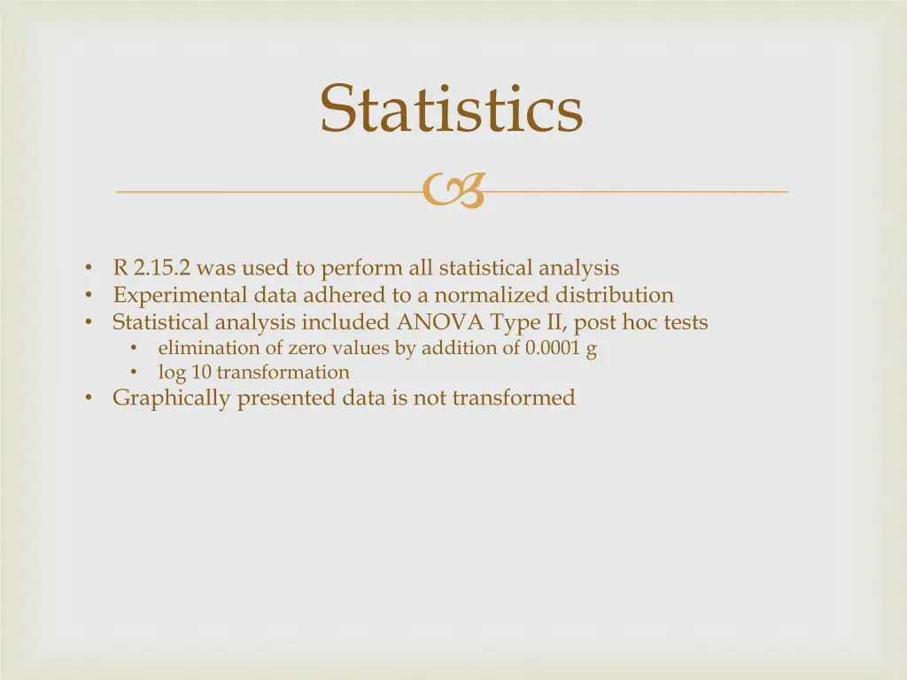 statistics