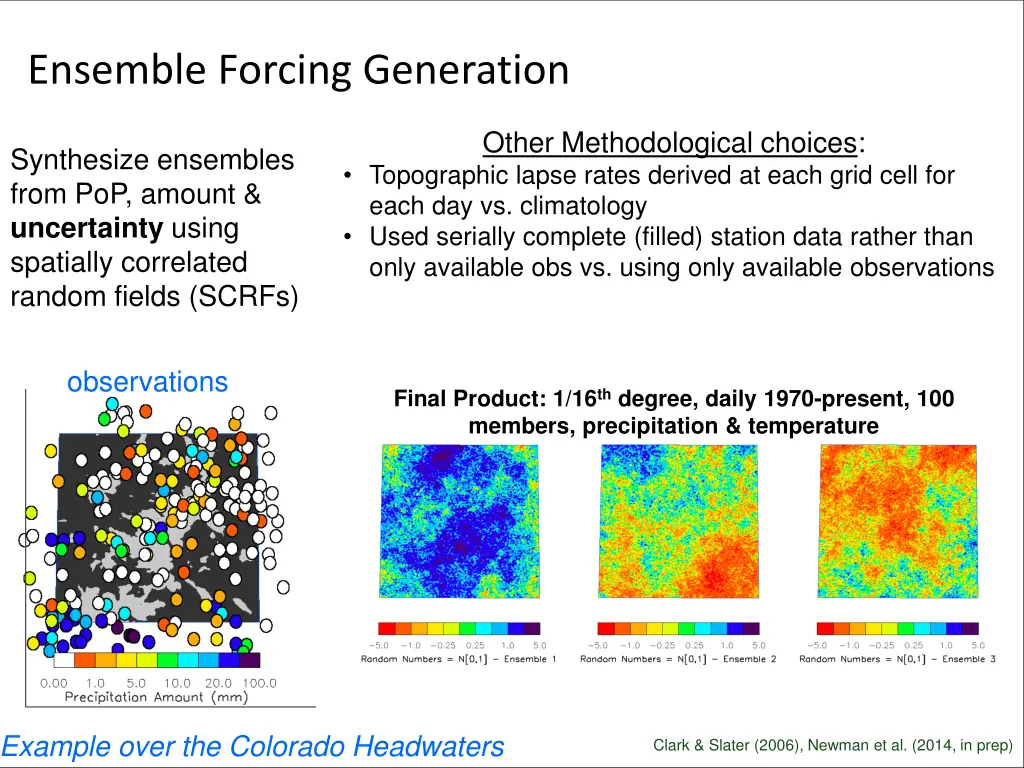 ensemble forcing generation